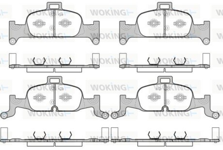 Колодки тормозные диск. перед. (Remsa) Audi A4 A5 16> / Q5 17> (P17913.00) WOKING P1791300