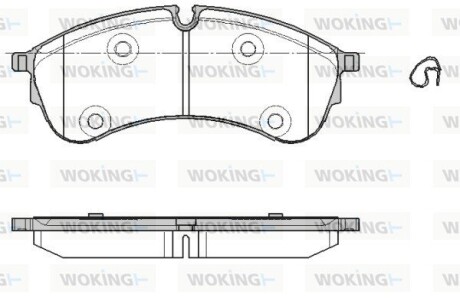 Колодки тормозные WOKING P19473.00