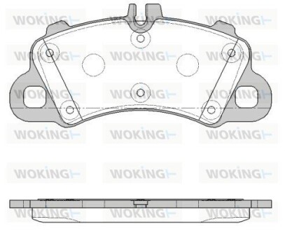 Колодки тормозные WOKING P19623.00