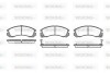 Колодки тормозные диск. перед. (Remsa) Citroen C-crosser 2.0 07-,Citroen C-crosser 2.2 07- (P2543.02) WOKING P254302 (фото 1)