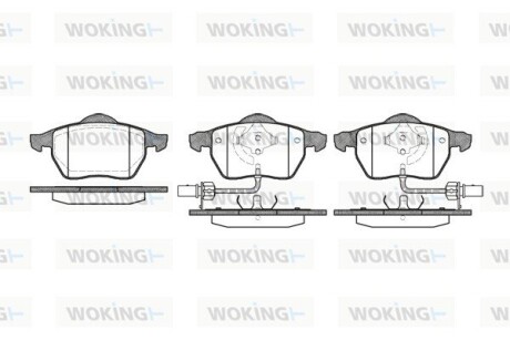 Колодки тормозные WOKING P2903.52