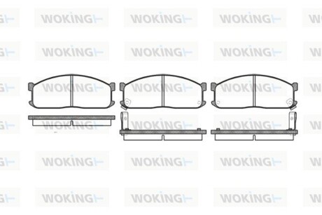 Колодки гальмівні WOKING P3443.02