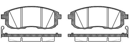 Колодки тормозные диск. перед. (Remsa) Nissan Cube 1.5 07-,Nissan Cube 1.6 07- (P3933.14) WOKING P393314