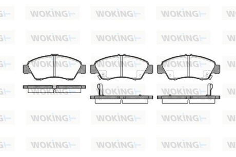 Колодки гальмівні WOKING P5193.02