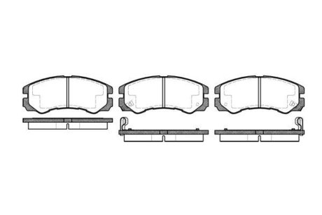 Колодки гальмівні WOKING P5253.02