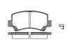 Колодки тормозные диск. перед. (Remsa) Chery A1 1.3 06-,Chery Jaggi 1.1 06-,Chery Jaggi 1.3 06- (P6103.02) WOKING P610302 (фото 1)