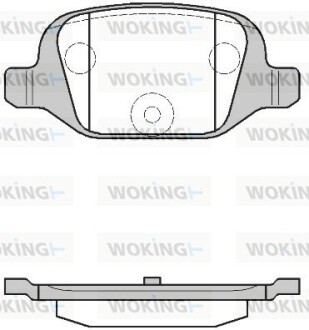 Колодки тормозные диск. задн. (Remsa) Citroen Nemo 1.4 08-,Citroen Nemo 1.4 09- (P6273.00) WOKING P627300