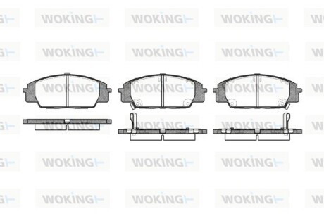 Колодки гальмівні WOKING P6353.02