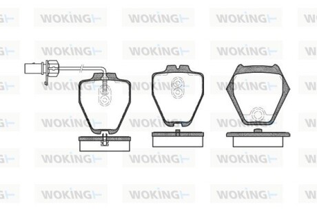 Колодки гальмівні WOKING P6523.02