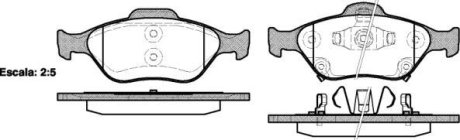 Гальмівні колодки пер. Toyota Yaris 05- (ATE) WOKING P666312