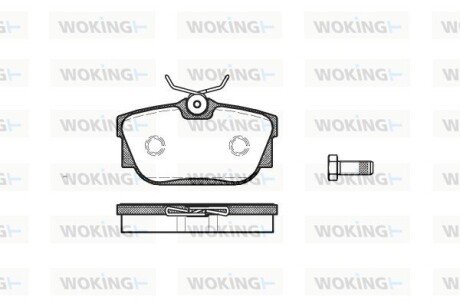 Гальмівні колодки зад. T4 >98 (51,5x94,9) (Lucas) WOKING P6673.00