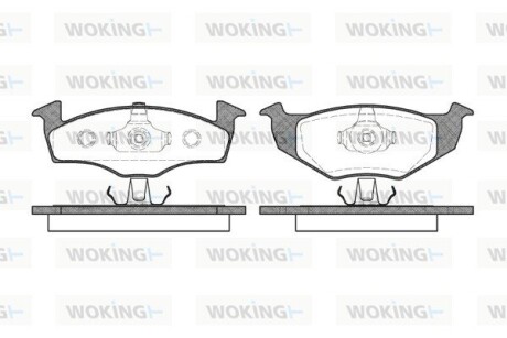 Гальмівні колодки пер. Fabia/Fox/Lupo/Polo (97-14) WOKING P709310