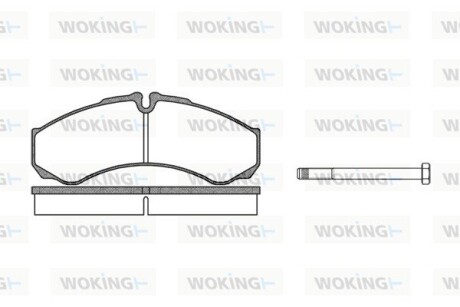 Гальмівні колодки Daily 99- (спарка) WOKING P751300