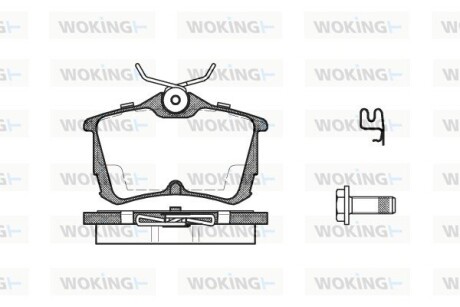 Гальмівні колодки зад. Honda Accord 98-08 (TRW) WOKING P795302