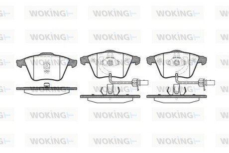 Колодки тормозные WOKING P8643.02