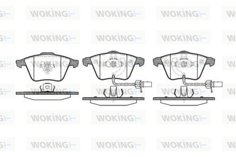 Колодки тормозные WOKING P8643.12