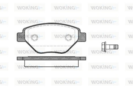 Гальмівні колодки пер. Megane (03-08) WOKING P877300