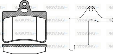 Колодки гальмівні диск. задн. (Remsa) PSA C5 I 00> II 05> (P9303.20) WOKING P930320