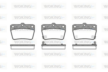 Гальмівні колодки зад. DR5/RAV 4 (01-21) WOKING P9393.02