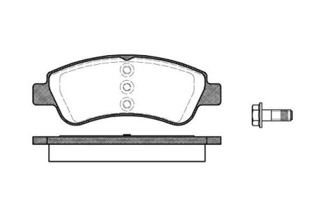 Колодки тормозные диск. перед. (Remsa) Citroen C4 cactus 1.2 14-,Citroen C4 cactus 1.6 14- (P9403.20) WOKING P940320