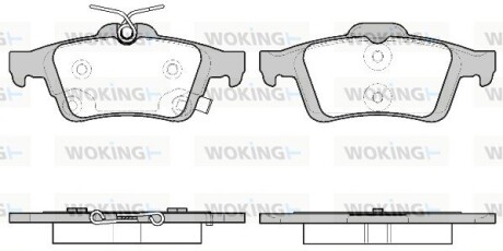 Колодки тормозные диск. задн. (Remsa) Ford Focus III (P9423.11) WOKING P942311