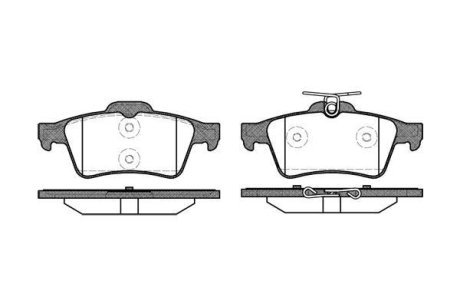 Колодки тормозные диск. задн. (Remsa) Citroen C5 iii 1.6 08-,Citroen C5 iii 1.8 08- (P9423.20) WOKING P942320 (фото 1)