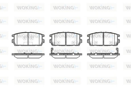 Колодки гальмівні WOKING P9773.02