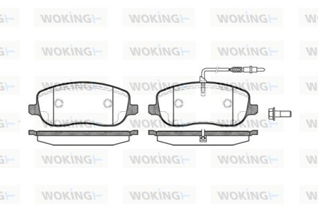 Колодки тормозные WOKING P9793.12