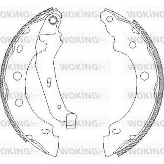 Колодки тормозные WOKING Z4043.00