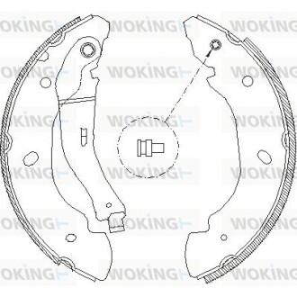 Колодки тормозные WOKING Z4107.00