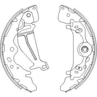 Колодки гальмівні бараб. задн. (Remsa) Hyundai H-1 08> (Z4219.00) WOKING Z421900