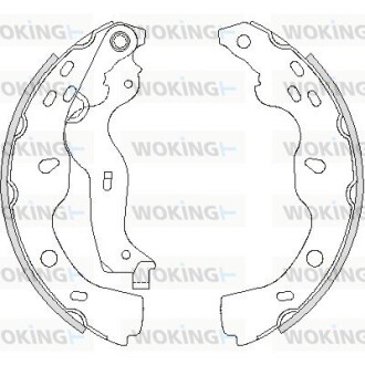 Колодки тормозные бараб. задн. (Remsa) Suzuki SX4 06-14,Fiat Sedici 06-14 (Z4227.00) WOKING Z422700