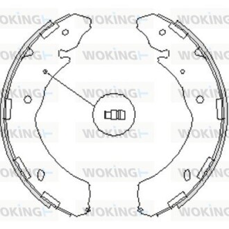 Колодки тормозные бараб. задн. (Remsa) Subaru Legasy Outback 09> / Mitsubishi L200 05> 15> (Z4236.00) WOKING Z423600 (фото 1)