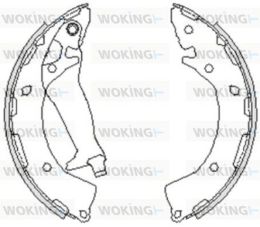 Колодки тормозные WOKING Z4248.00