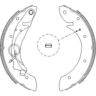 Колодки тормозные бараб. задн. (Remsa) Citroen Berlingo 1.6 08-,Peugeot 206 sw 1.4 02- (Z4419.00) WOKING Z441900