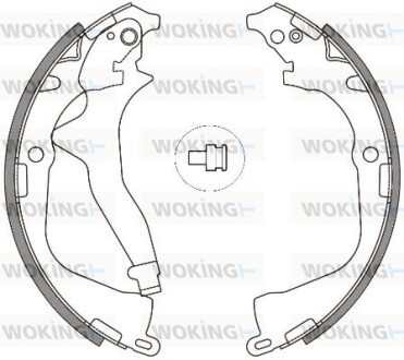 Колодки тормозные бараб. задн. (Remsa) VW Amarok 10> (Z4648.00) WOKING Z464800 (фото 1)