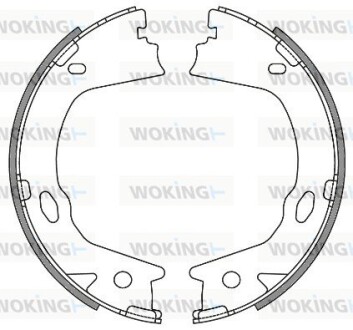 Колодки тормозные бараб. задн. (Remsa) Hyundai Grandeur 2.2 03-,Hyundai Grandeur 3.3 03- (Z4657.00) WOKING Z465700 (фото 1)