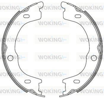 Гальмівні колодки зад. Santa Fe/Sorento (05-21) WOKING Z467200