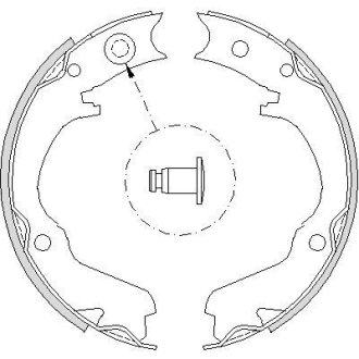 Колодки стояночного тормоза (Remsa) Subaru Legasy Outback 03>09 (Z4734.00) WOKING Z473400