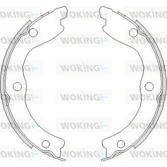 Колодки тормозные бараб. задн. (Remsa) Nissan X-trail 2.0 01-13,Nissan X-trail 2.2 01-13 (Z4736.00) WOKING Z473600