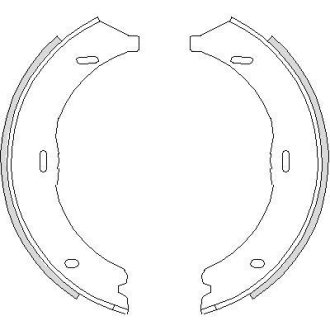 Колодки тормозные бараб. задн. (Remsa) Mercedes-benz V-class 2.1 14-,Mercedes-benz Viano 2.0 03- (Z4745.00) WOKING Z474500 (фото 1)