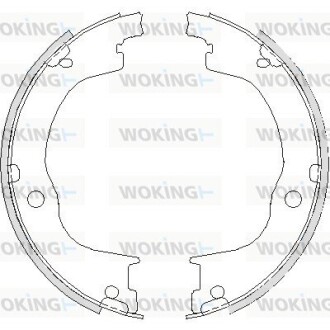 Колодки стояночного тормоза (Remsa) Chevrolet Captiva Antara (Z4749.00) WOKING Z474900 (фото 1)