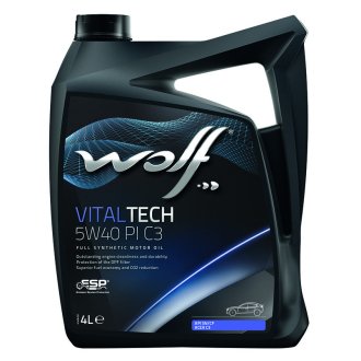 Масло моторное Vitaltech PI C3 5W-40 (4 л) Wolf 8302916