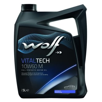 Масло моторное Vitaltech M 10W-60 (5 л) Wolf 8335808