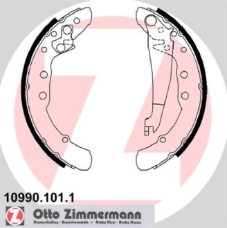 Комплект тормозных колодок ZIMMERMANN 10990.101.1