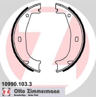 Комплект тормозных колодок, стояночная тормозная система ZIMMERMANN 10990.103.3 (фото 1)