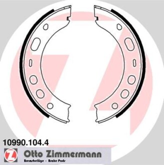 Комплект тормозных колодок, стояночная тормозная система ZIMMERMANN 10990.104.4 (фото 1)