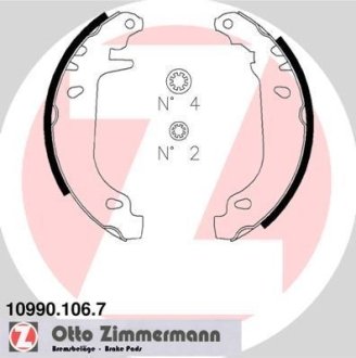 Комплект тормозных колодок ZIMMERMANN 10990.106.7 (фото 1)