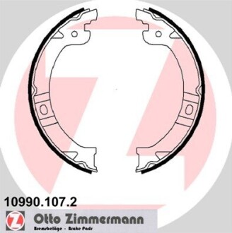 Комплект тормозных колодок, стояночная тормозная система ZIMMERMANN 10990.107.2