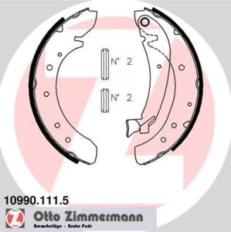 Комплект тормозных колодок ZIMMERMANN 10990.111.5 (фото 1)